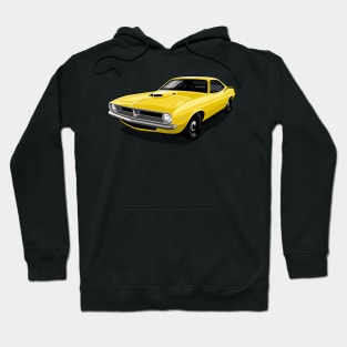 1970 Plymouth Barracuda in Lemon Twist Hoodie